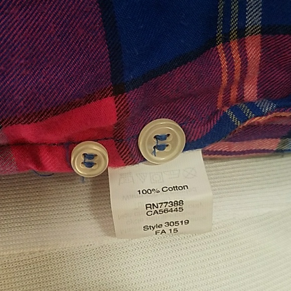 JCrew Pink&Blue Flannel - Picture 7 of 7